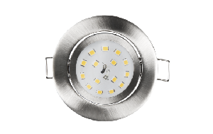 LED Einbauleuchte McShine ''Slim'' 82x28mm, 5W, 400lm, 4000K, Edelstahl gebürstet