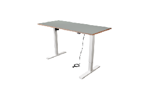 Schreibtisch imstande, Gestell smart-w + Platte 140x80cm Ash