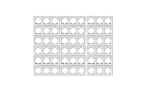 Rahmen McPower Flair, 3-fach, weiß, 18er-Pack