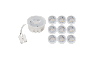 LED-Modul McShine MCOB 5W, 400Lm, 230V, 50x25mm, warmweiß, 3000K, 10er-Pack
