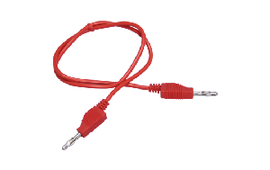 Messleitung McPower, 100cm, rot, 1mm², PVC, 2x 4mm Bananenstecker