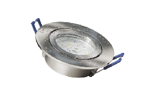 LED-Einbauleuchte McShine Flatty Ø83mm, 5W, 400lm, warmweiß, IP44