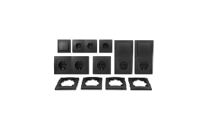 Schalter und Steckdosen Set McPower Flair ''Standard Plus'' 21-teilig, anthrazit