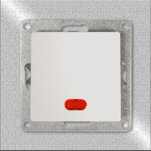Schalter McPower Cup 250V~/10A, UP, weiß mit Orientierungs-Leuchte