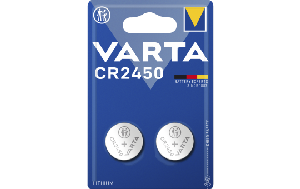 Lithium-Knopfzelle VARTA Electronics CR2450, 3V, 2er-Pack