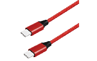 USB 3.2 Kabel, USB-C Stecker auf USB-C Stecker, 1m, rot