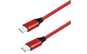 USB 3.2 Kabel, USB-C Stecker auf USB-C Stecker, 1m, rot