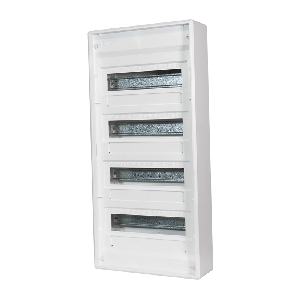 Aufputz-Kleinverteiler VISION48+8, mit Steckklemme, 4-reihig, 305x640x99mm