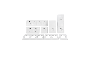 Schalter und Steckdosen Set McPower Flair Wohnlandschaft Dimmer, 20-teilig, weiß