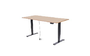 Schreibtisch imstande, Gestell business-b + Platte 140x60cm Powder