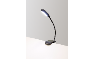 LED-Klemmleuchte / Leseleuchte McShine, 5 LEDs, mit Akku, Metall/Kunststoff