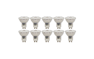 LED-Strahler McShine MCOB GU10, 7W, 550 lm, warmweiß, 10er-Pack