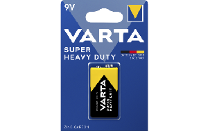 E-Block Batterie VARTA ''Super Heavy Duty'', Zink-Kohle, 6F22, 9V