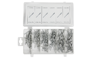 Blindnieten-Sortiment, Aluminium, 150-teilig