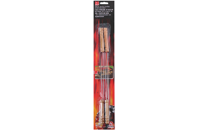 Grillspieße - Set mit Holzgriffen, 4tlg., 38.5cm