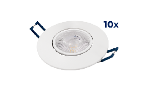 LED-Einbauleuchte McShine EL-313C 4,5W, 450lm, CCT 3000-4000-6000K, 10er-Pack