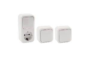 Aufputz-Set McPower Finery Mini, 3-teilig, weiß