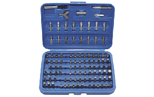 Bitsatz Maxi Securitx Bitkit CV, 100-tlg., mit Kunststoffkassette