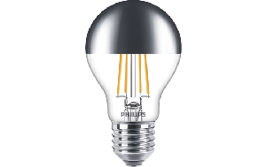 LED-Glühbirne Philips &quot;Value&quot;, Kopfspiegellampe, E27,7,2W, 2700K, 650lm, dimmbar
