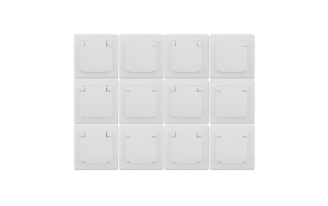 Schutzkontakt-Steckdose McPower ''Flair'', 250V~/16A, UP, IP44, weiß, 12er-Pack