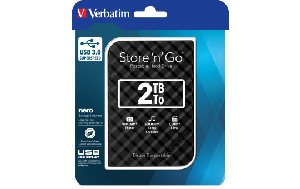Externe Festplatte Store 'n' Go Verbatim, 2 TB Speicher, USB 3.0, inkl. Kabel