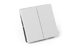 Serien-Schalter McPower Shallow 2-fach, 250V~/10A, UP, Steckanschluss, weiß