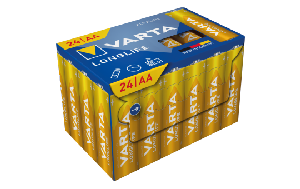 Mignon-Batterie VARTA Longlife, Alkaline, TypAA/LR6, 1,5V, 24er-Pack