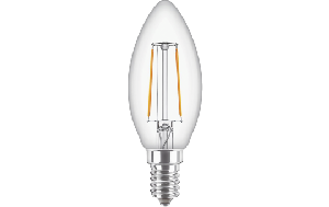 LED Filament-Kerzenlampe Philips &quot;CorePro&quot;, E14, 2W, 2700K, 250lm, 230V, klar