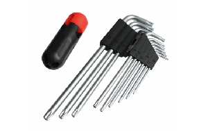 TX-Winkelschlüsselsatz, extra lang, 9-tlg., Chrom-Vanadium