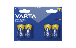 Baby-Batterie VARTA &quot;Longlife Power&quot; Alkaline, Typ C, LR14, 1,5V, 4er Pack