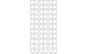 Rahmen McPower ''Flair'', 2-fach, weiß, 33er-Pack