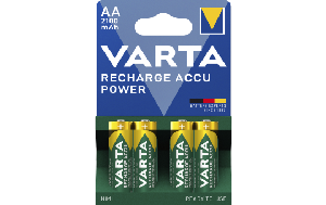 Mignon-Akku VARTA Accu Power, Ni-MH, 2.100mA, Typ AA, HR06 4er-Blister