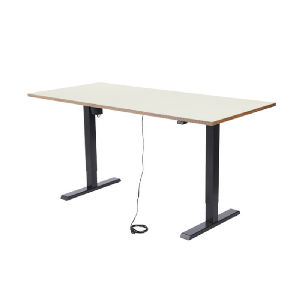 Schreibtisch Imstande, task-b + Tischplatte Sperrholz Platinweiß 120x60cm