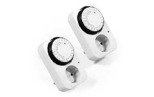 Analoge Zeitschaltuhr McPower ''AZ-41'' 2er-Pack, 15 Minuten Takt einstellbar