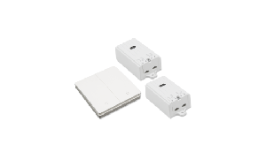 Funk-Schalter Set McPower Kinetic 2x Empfänger + 2-fach Wandtaster, max. 2300W