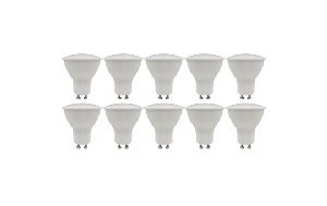 LED-Strahler McShine ''PV-90'' GU10, 9W, 900lm, 120°, 3000K, warmweiß, 10er-Pack