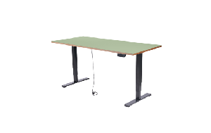Schreibtisch imstande, Gestell business-b + Platte 160x80cm Pistazio