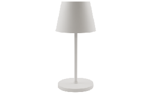 LED-Tischleuchte ROLF KERN „Club Mini“ 25cm, weiß, Akku, dimmbar