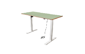 Schreibtisch imstande, Gestell smart-w + Platte 140x80cm Pistazio