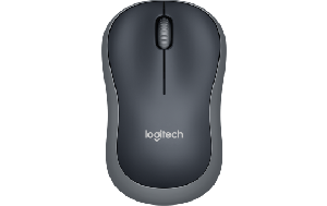 Maus Logitech ''M185'', 1000dpi, grau-schwarz, kabellos