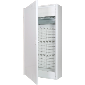 Aufputz-Kommunikationsverteiler VISION48K, 4-reihig, 305x640x99mm, weiß