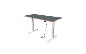 Schreibtisch imstande, business-w + Platte 180x80cm Smokey Blue