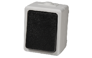 Feuchtraum Wechselschalter McPower Taff, 250V~/10A, IP44, Aufputz, grau