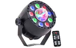 LED-Lichteffekt IBIZA PAR-ASTRO 2-in-1 PAR Strahler und Astro-Effekt, 12W