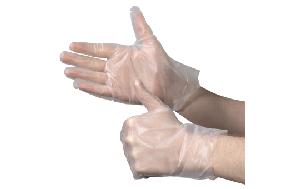 Einweghandschuhe TPE, 200 Stück, Größe L transparent