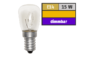 Kühlschrank-Leuchtmittel McShine, E14, 230V, 15W, klar, 110lm