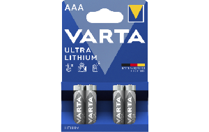 Micro-Batterie VARTA ''Professional'', Lithium, Typ AAA/FR03, 4er-Blister