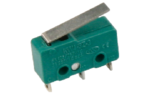 Microschalter McPower, 250V/5A, 3-polig, gefedert, Taster: EIN/EIN