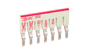 Schachtelbrücker WAGO, 7-fach, isoliert, hellgrau, 400V, 25A,