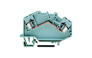 2-Leiter-Durchgangsklemme, 4mm², für TS 35 x 15 und 35x7,5, grau